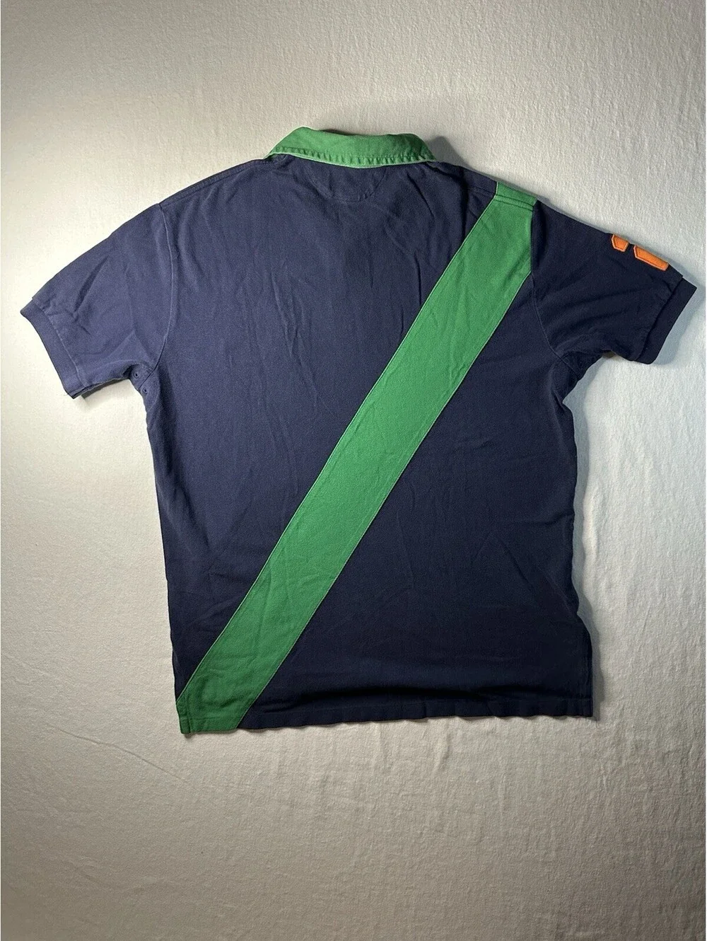 Polo Ralph Lauren Vintage Shirt Mens Large Stampede Sash Rugby Blue NWT
